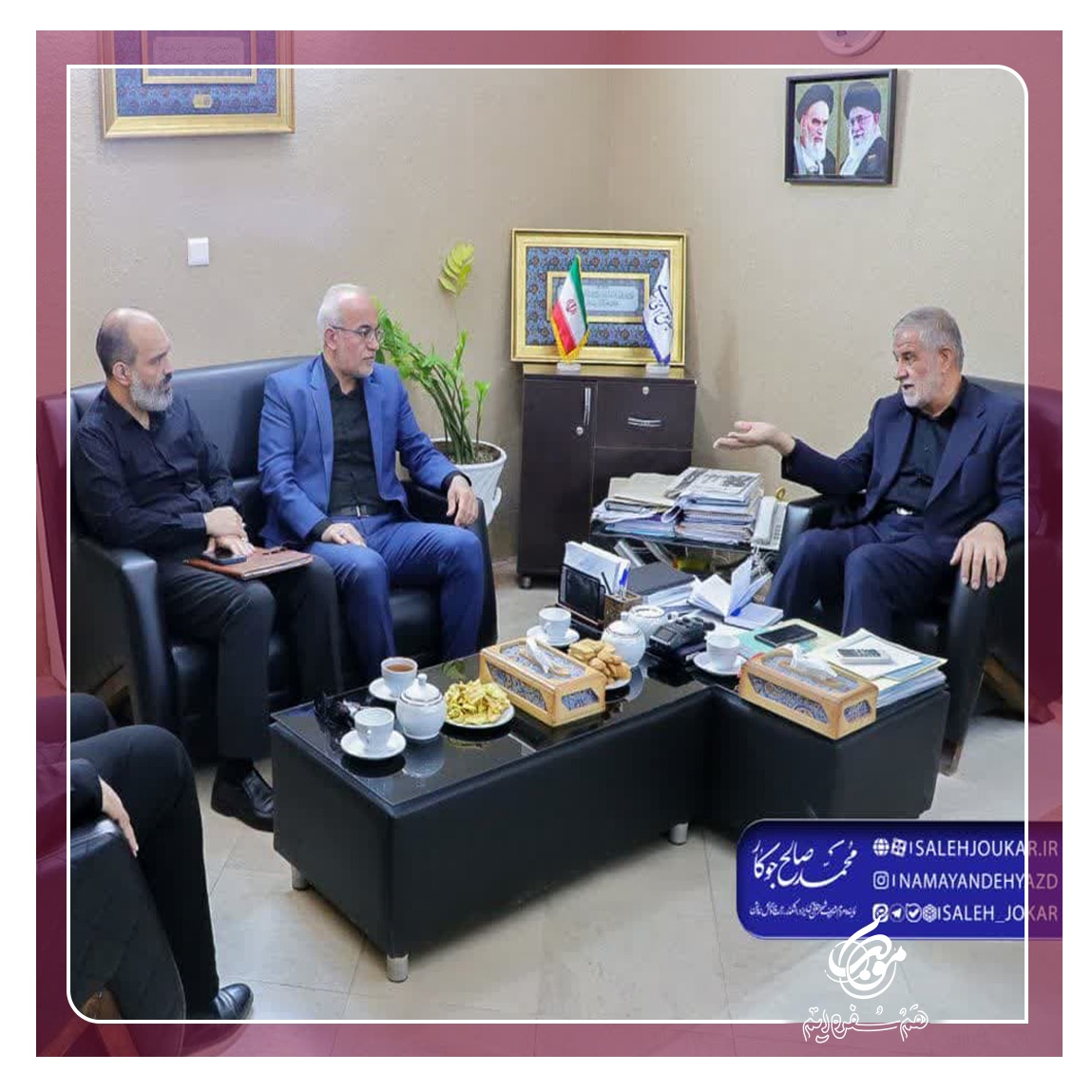 دیدار مدیران شرکت موکب کیمیای برکت با دکتر جوکار